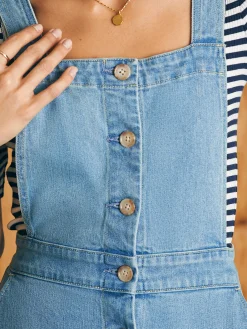 Women Faherty Brand Organic Cotton Denim Remi Dress -