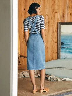 Women Faherty Brand Organic Cotton Denim Remi Dress -