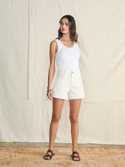 Women Faherty Brand Organic Cotton Denim Short -