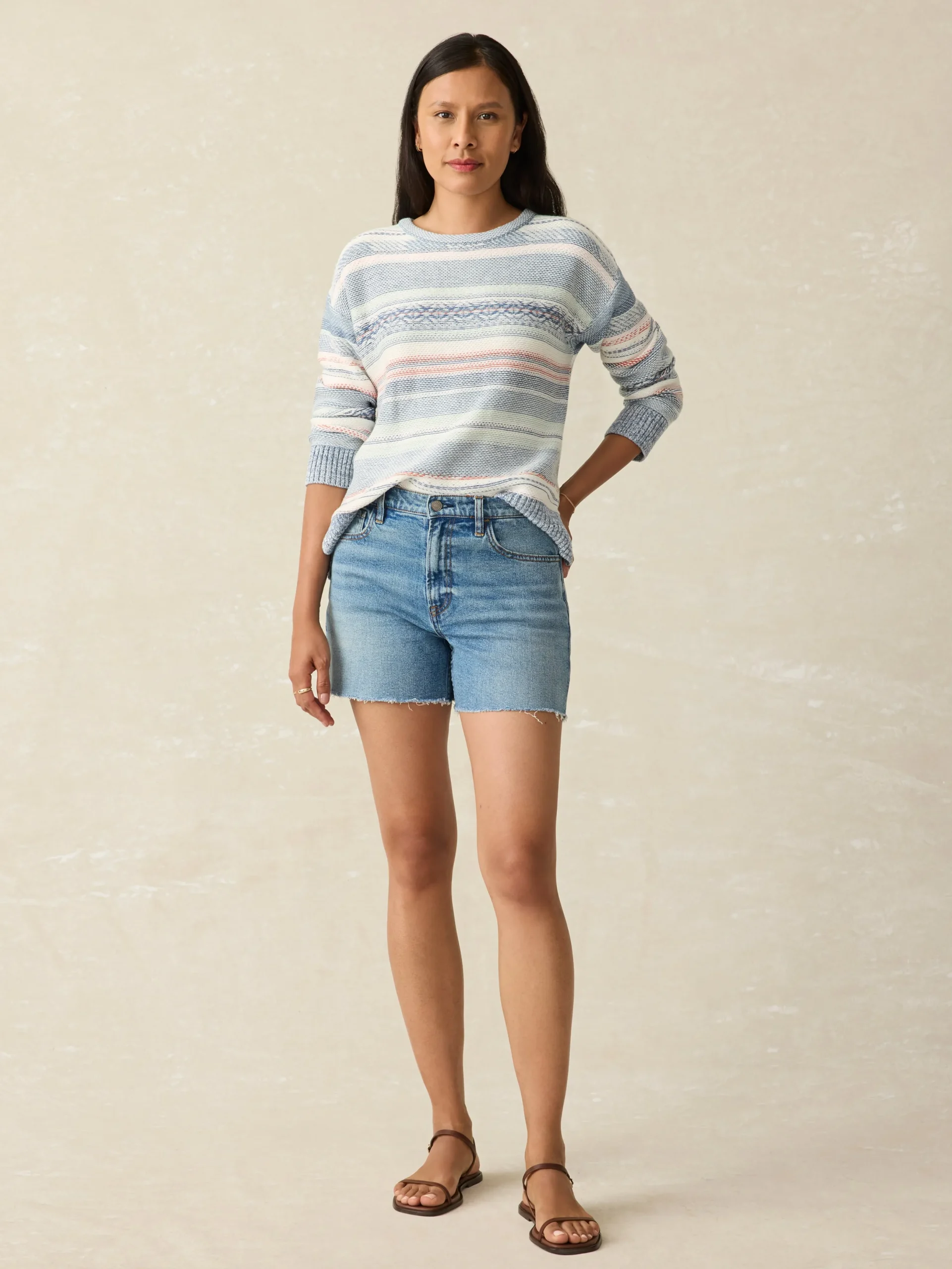 Women Faherty Brand Organic Cotton Denim Short -