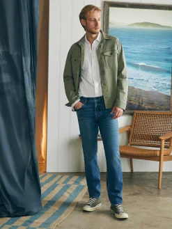 Faherty Brand Organic Cotton Slim Straight Denim (32