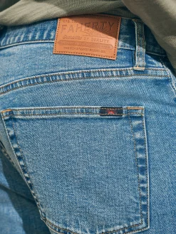 Faherty Brand Organic Cotton Slim Straight Denim (32