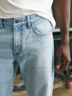 Faherty Brand Organic Cotton Slim Straight Denim (32