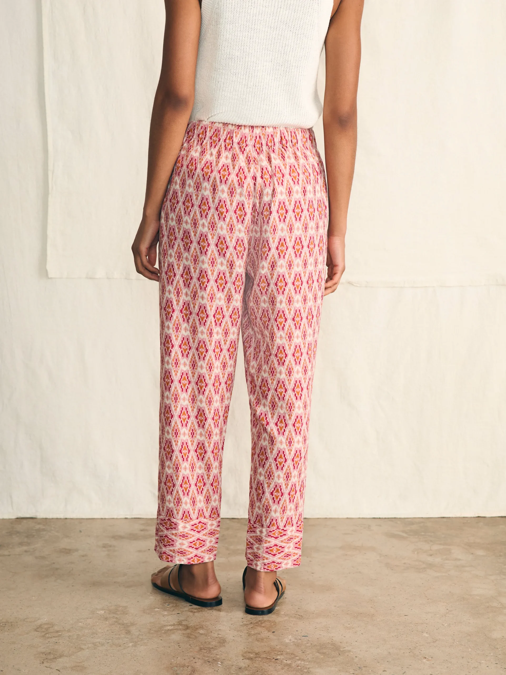 Women Faherty Brand Pacific Beach Linen Pant -