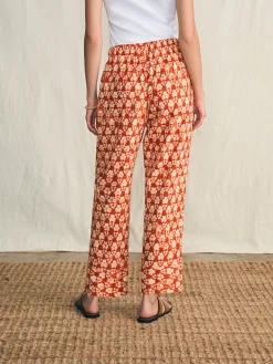 Women Faherty Brand Pacific Beach Linen Pant -