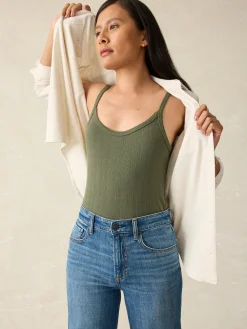 Women Faherty Brand Pacific Pointelle Tank -