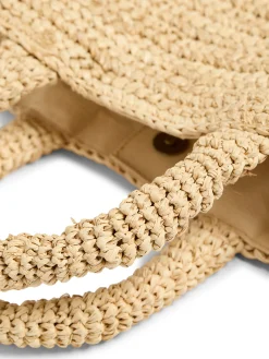 Women Faherty Brand Raffia Cross Body Bag -