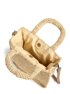Women Faherty Brand Raffia Cross Body Bag -