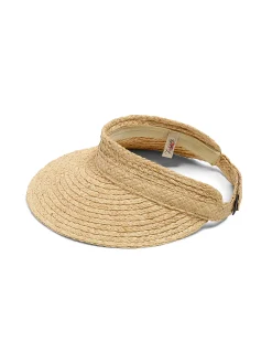 Women Faherty Brand Raffia Packable Visor -