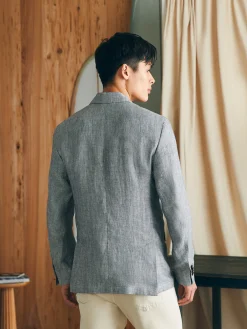Faherty Brand Reserve Linen Herringbone Blazer -