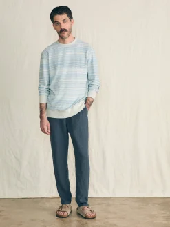 Faherty Brand Reversible French Terry Crew -