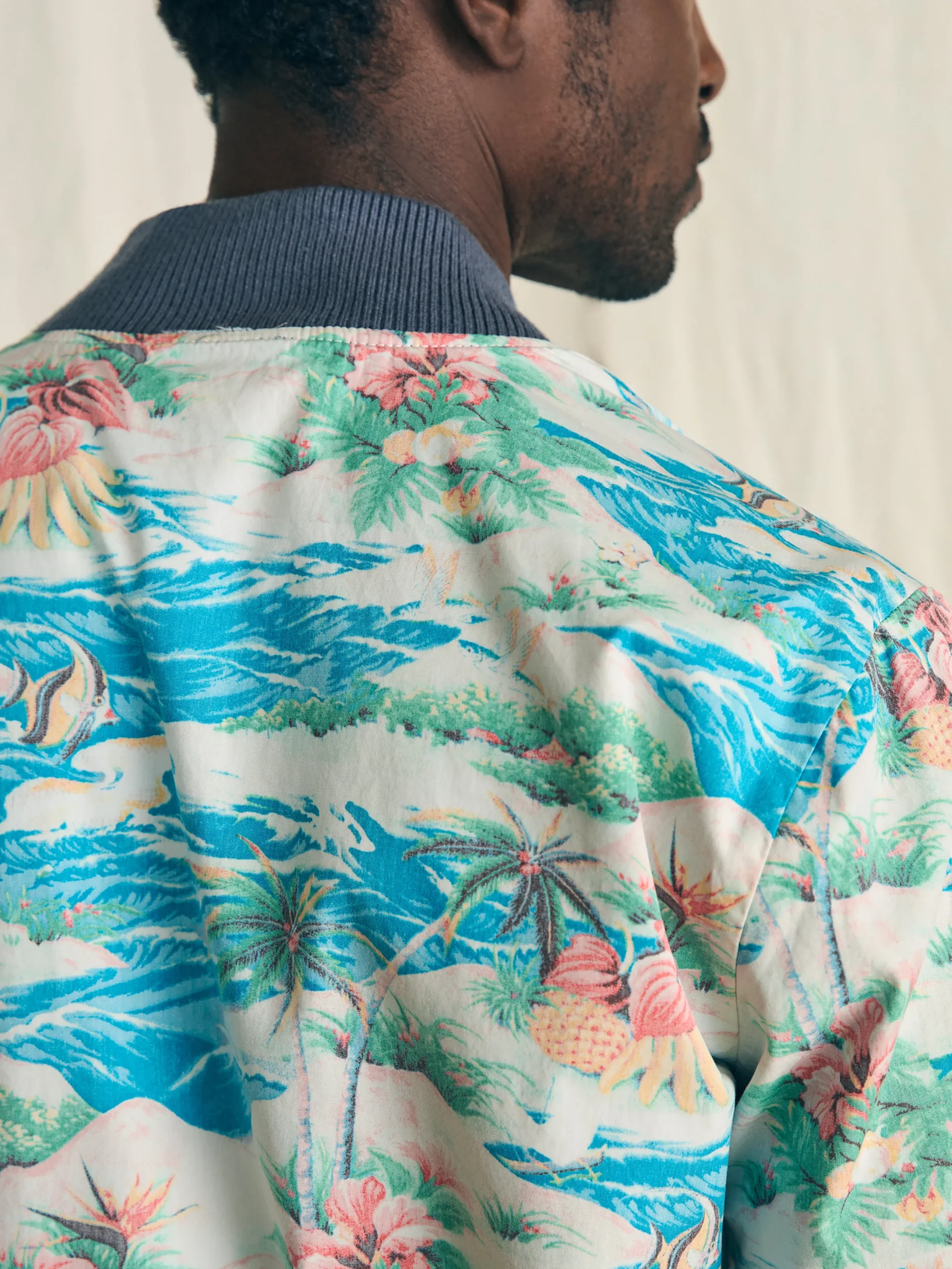 Faherty Brand Reversible Surf Shop Jacket -