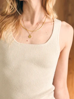 Women Faherty Brand Rue Sweater Tank -