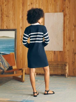 Women Faherty Brand Rugby Jersey Dress -