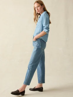 Women Faherty Brand 90S Crop Jean -