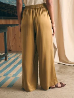 Women Faherty Brand Sandwashed Silk Gemma Pant -
