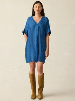 Women Faherty Brand Sanibel Basketweave Dress -