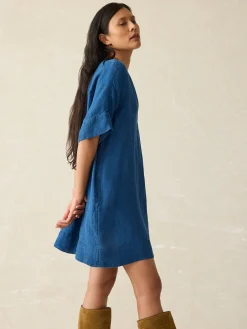 Women Faherty Brand Sanibel Basketweave Dress -