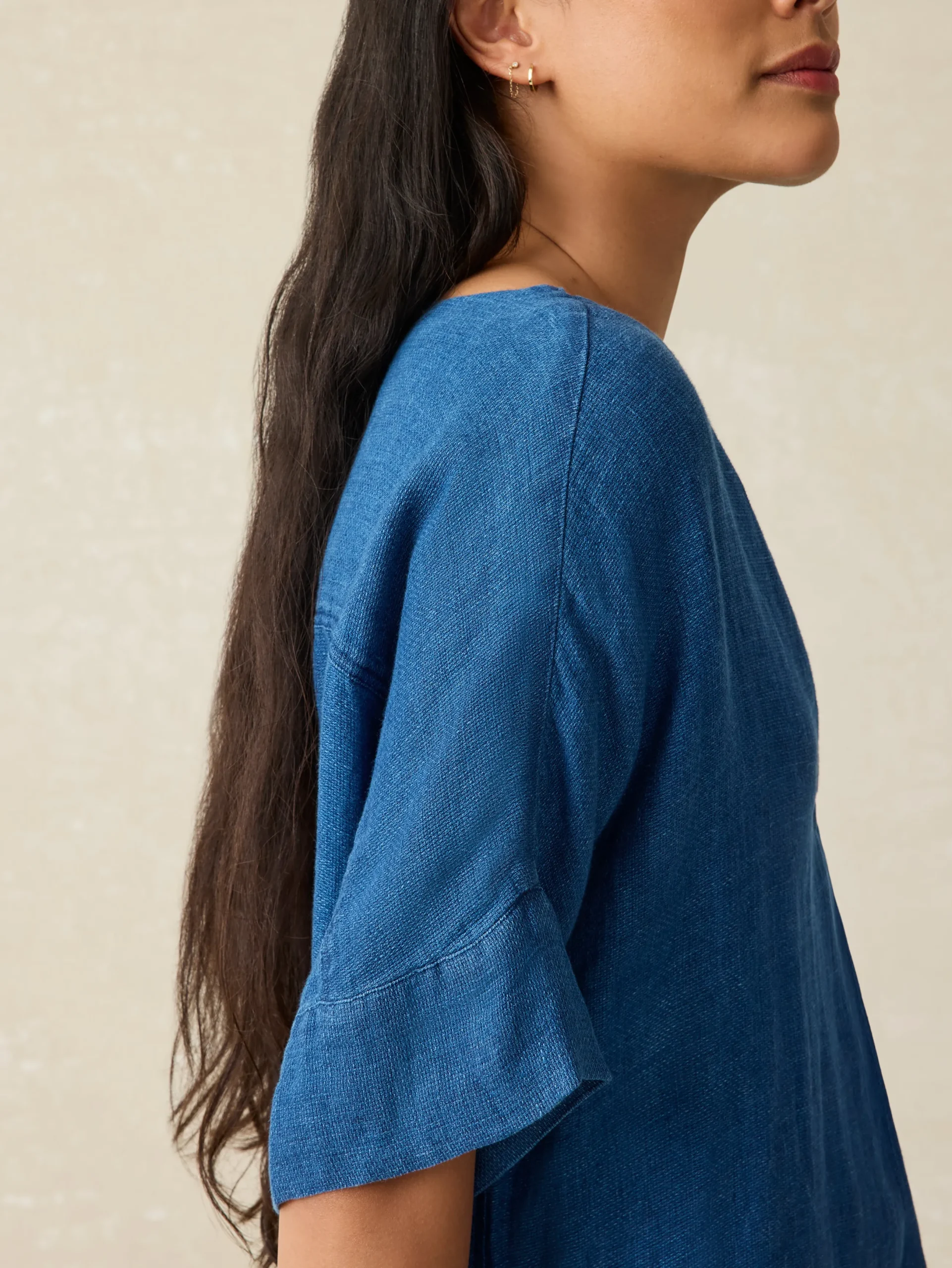 Women Faherty Brand Sanibel Basketweave Dress -