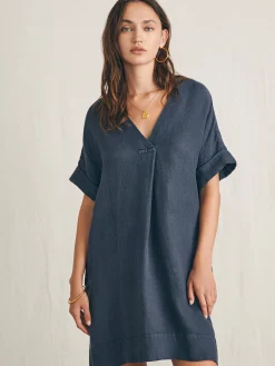 Women Faherty Brand Sanibel Basketweave Dress -