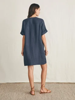 Women Faherty Brand Sanibel Basketweave Dress -