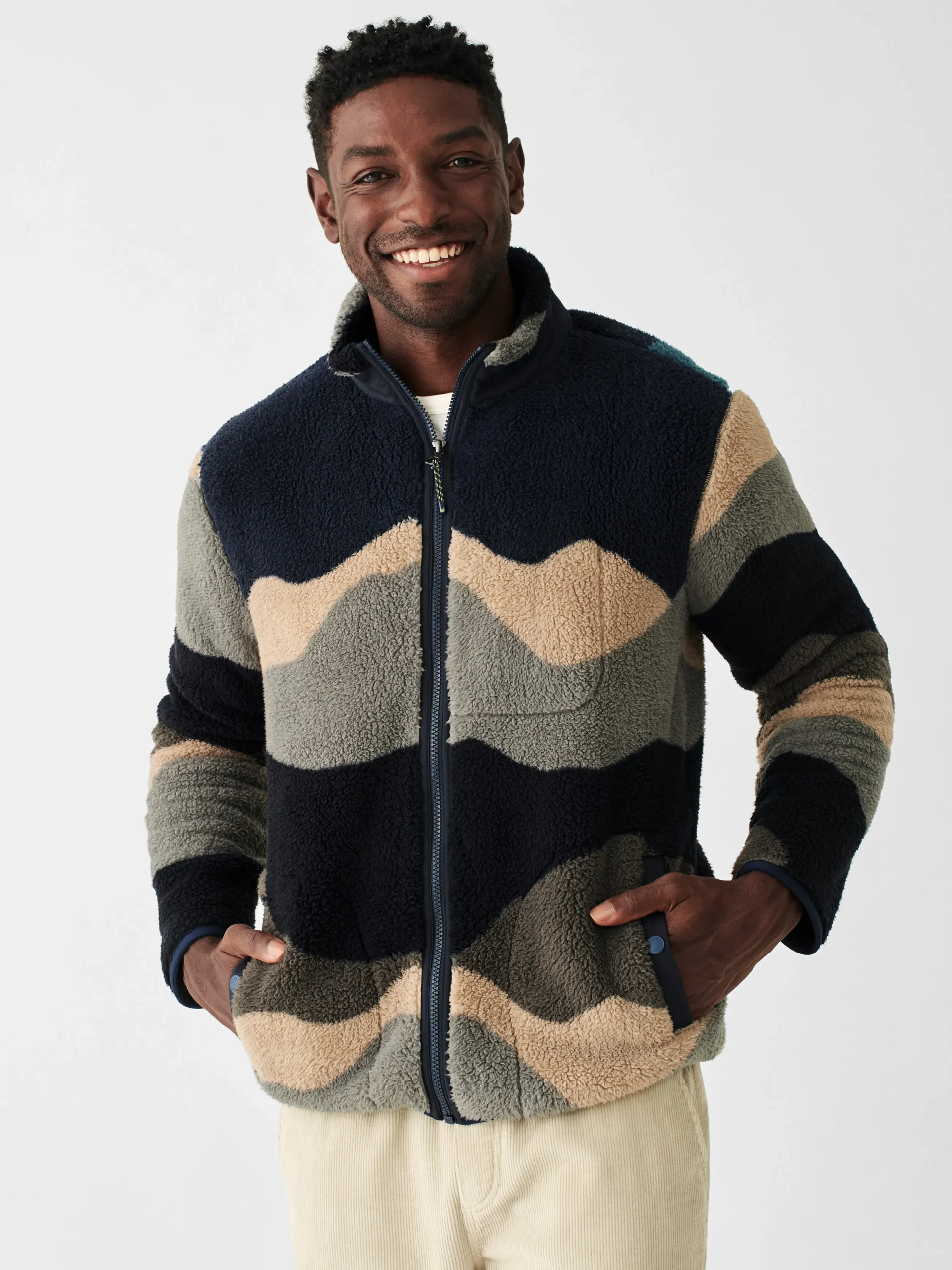 Faherty Brand Scenic High Pile Fleece Jacket -