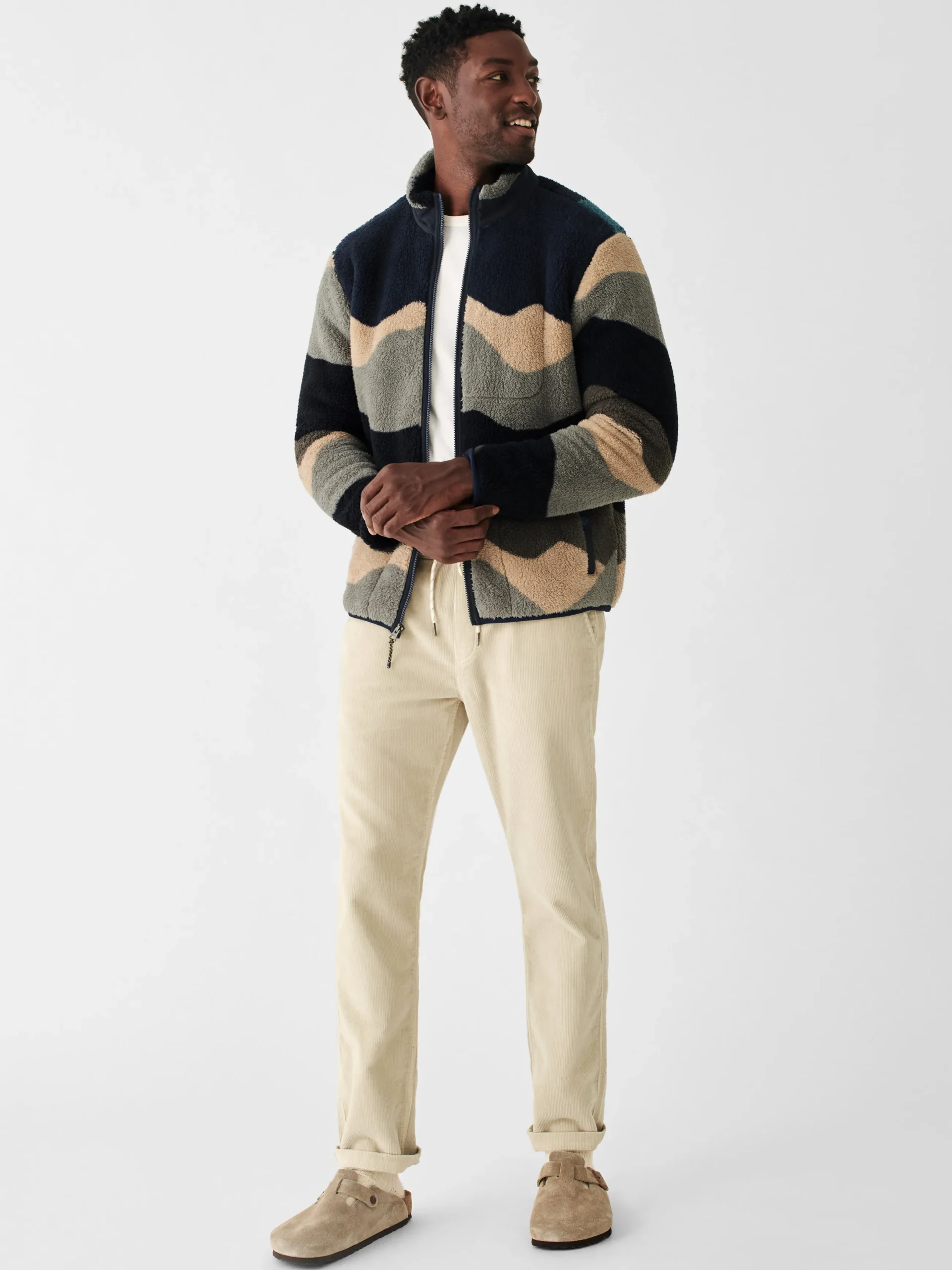Faherty Brand Scenic High Pile Fleece Jacket -
