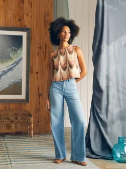 Women Faherty Brand Shoreline Shell Top -