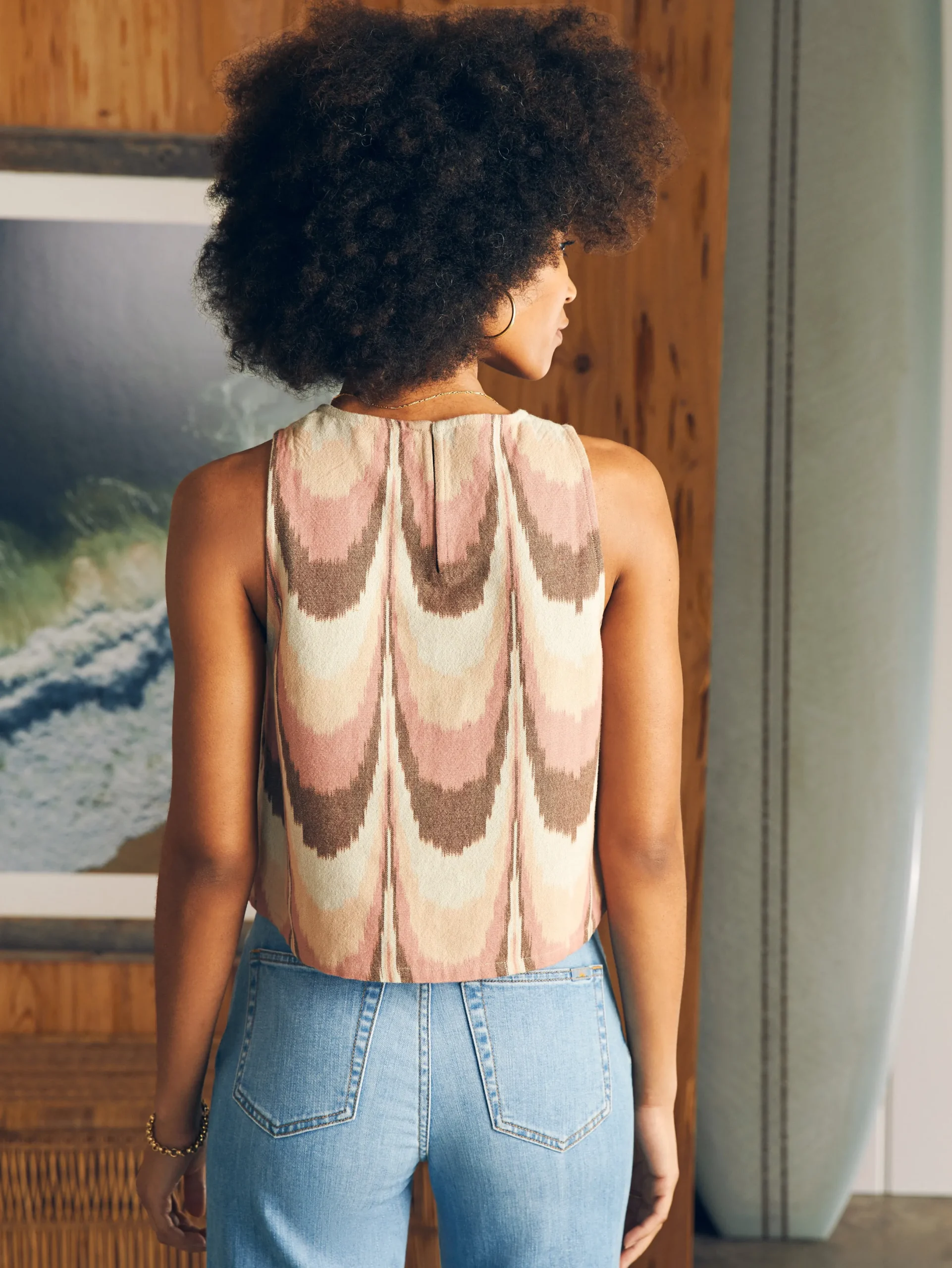 Women Faherty Brand Shoreline Shell Top -