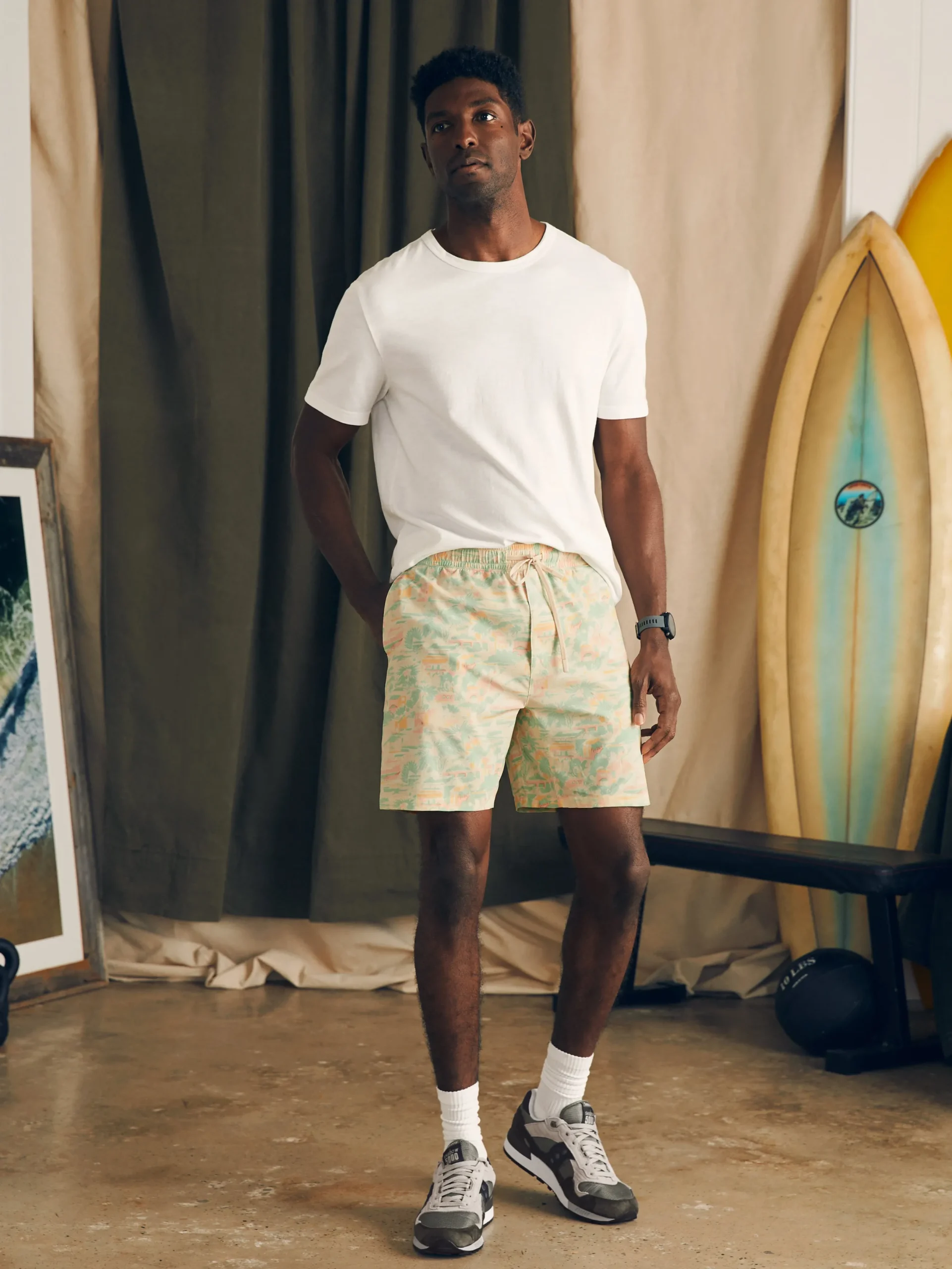 Faherty Brand Shorelite Active Swim Short (7" Inseam) -