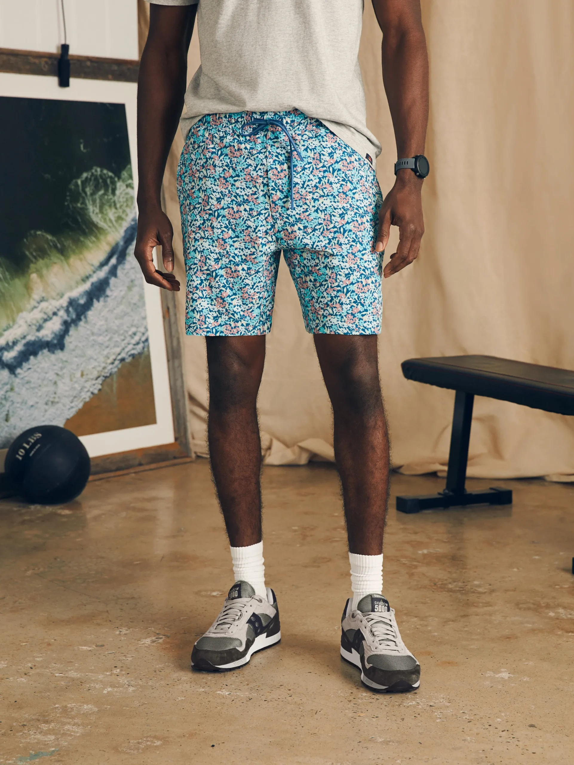 Faherty Brand Shorelite Active Swim Short (7" Inseam) -