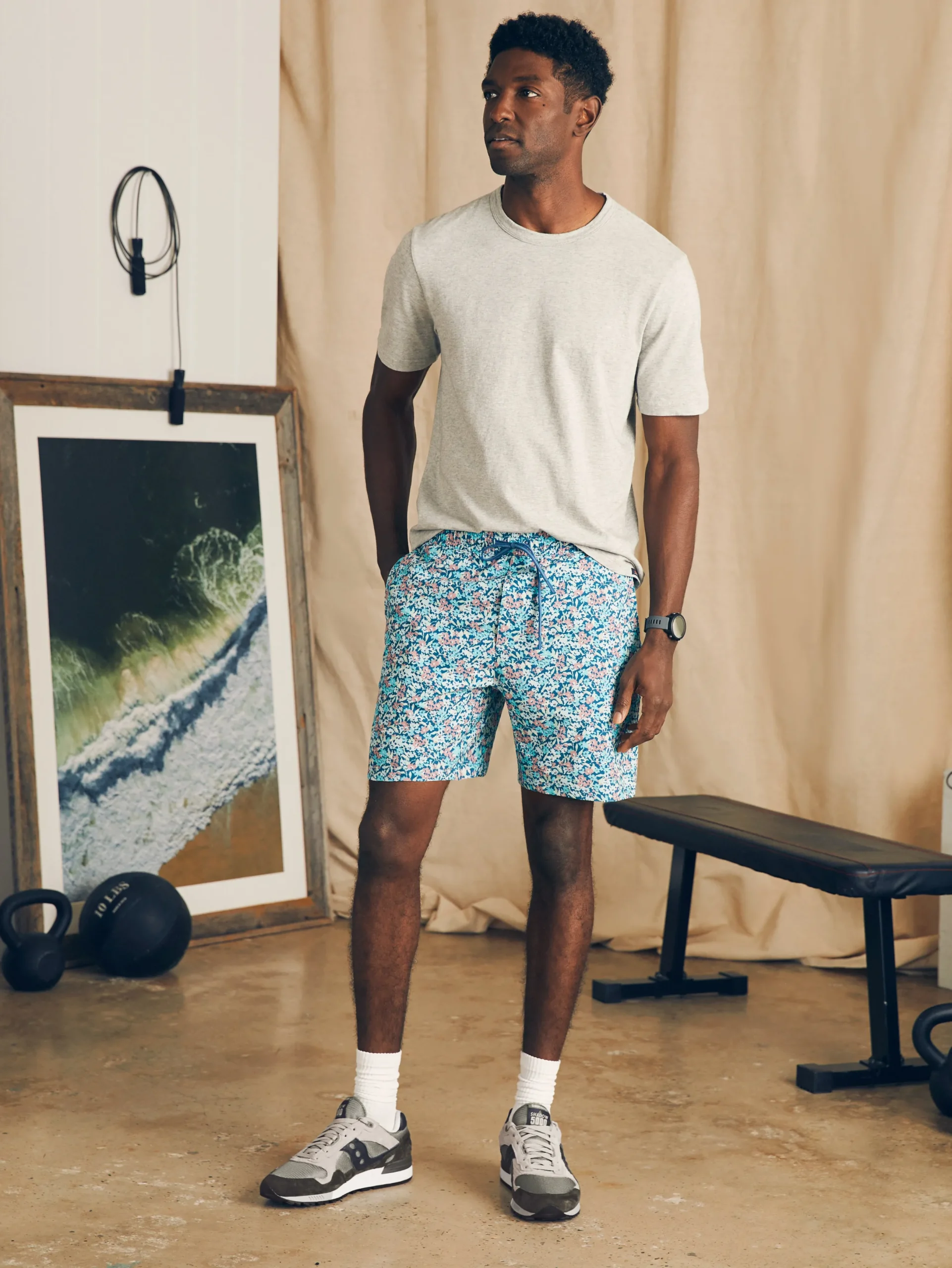 Faherty Brand Shorelite Active Swim Short (7" Inseam) -