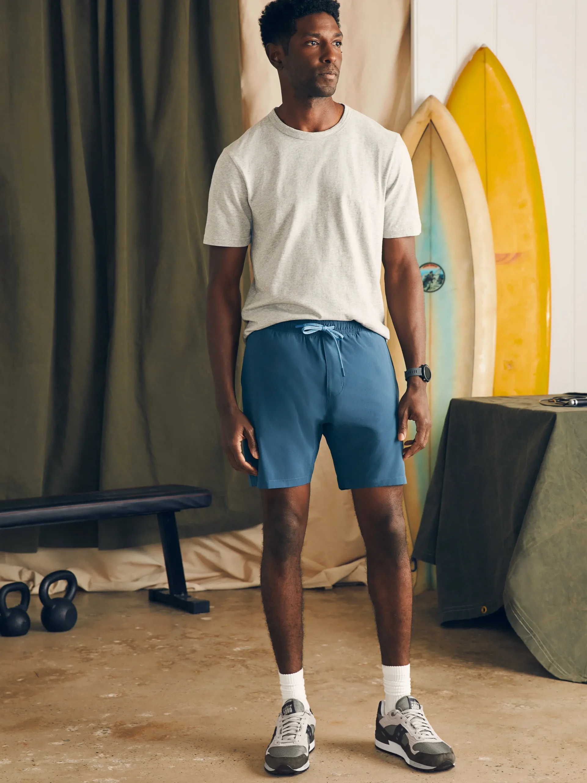 Faherty Brand Shorelite Active Swim Short (7" Inseam) -