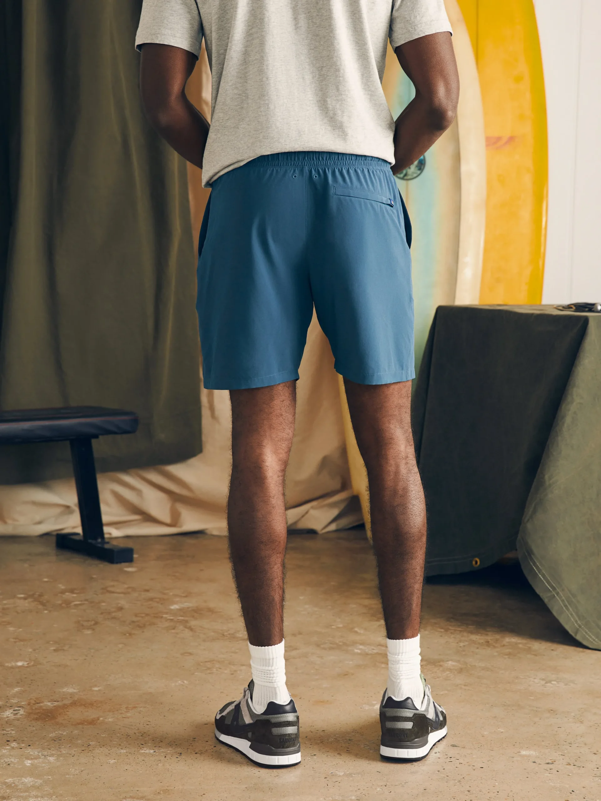 Faherty Brand Shorelite Active Swim Short (7" Inseam) -