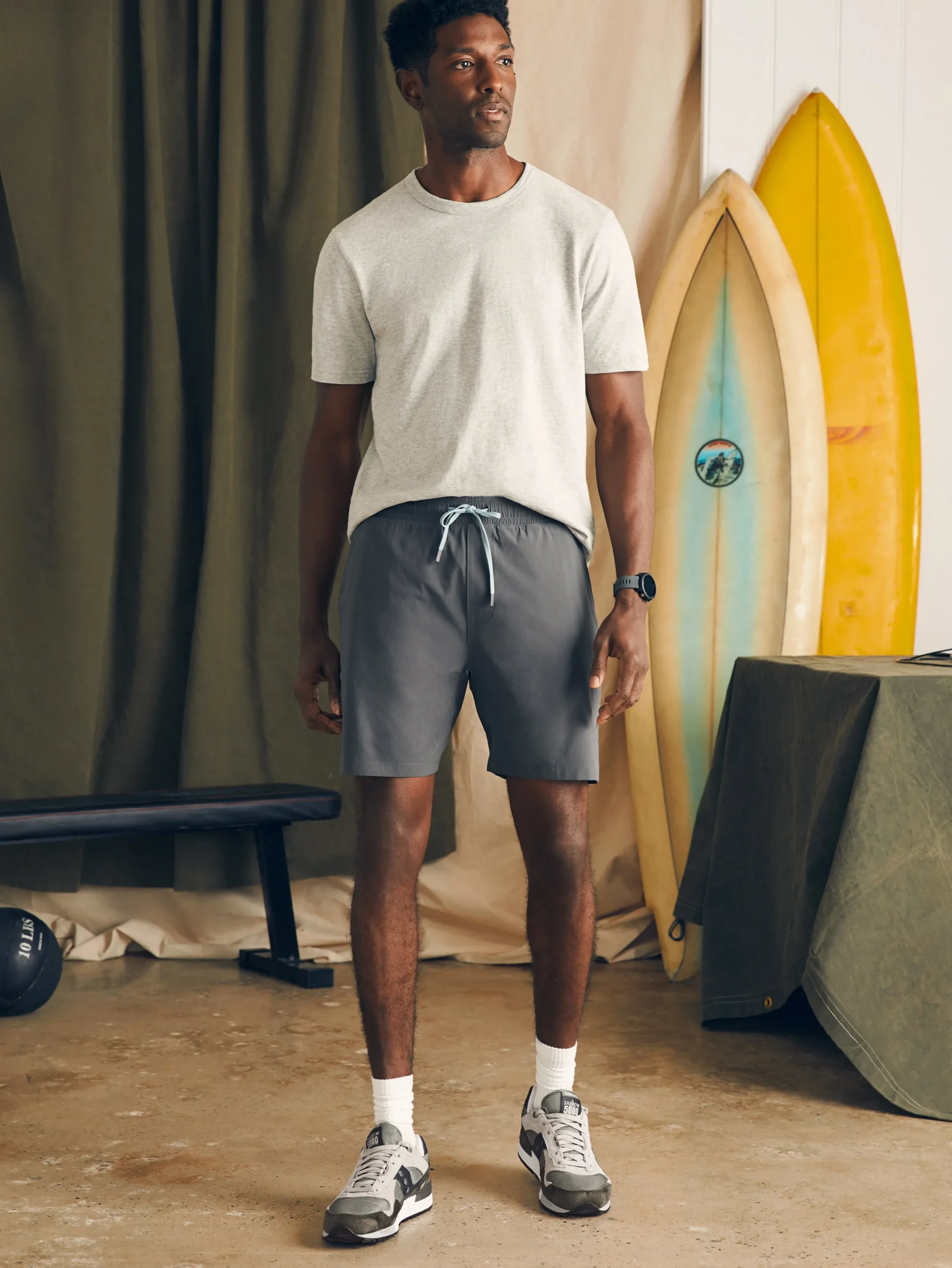 Faherty Brand Shorelite Active Swim Short (7" Inseam) -