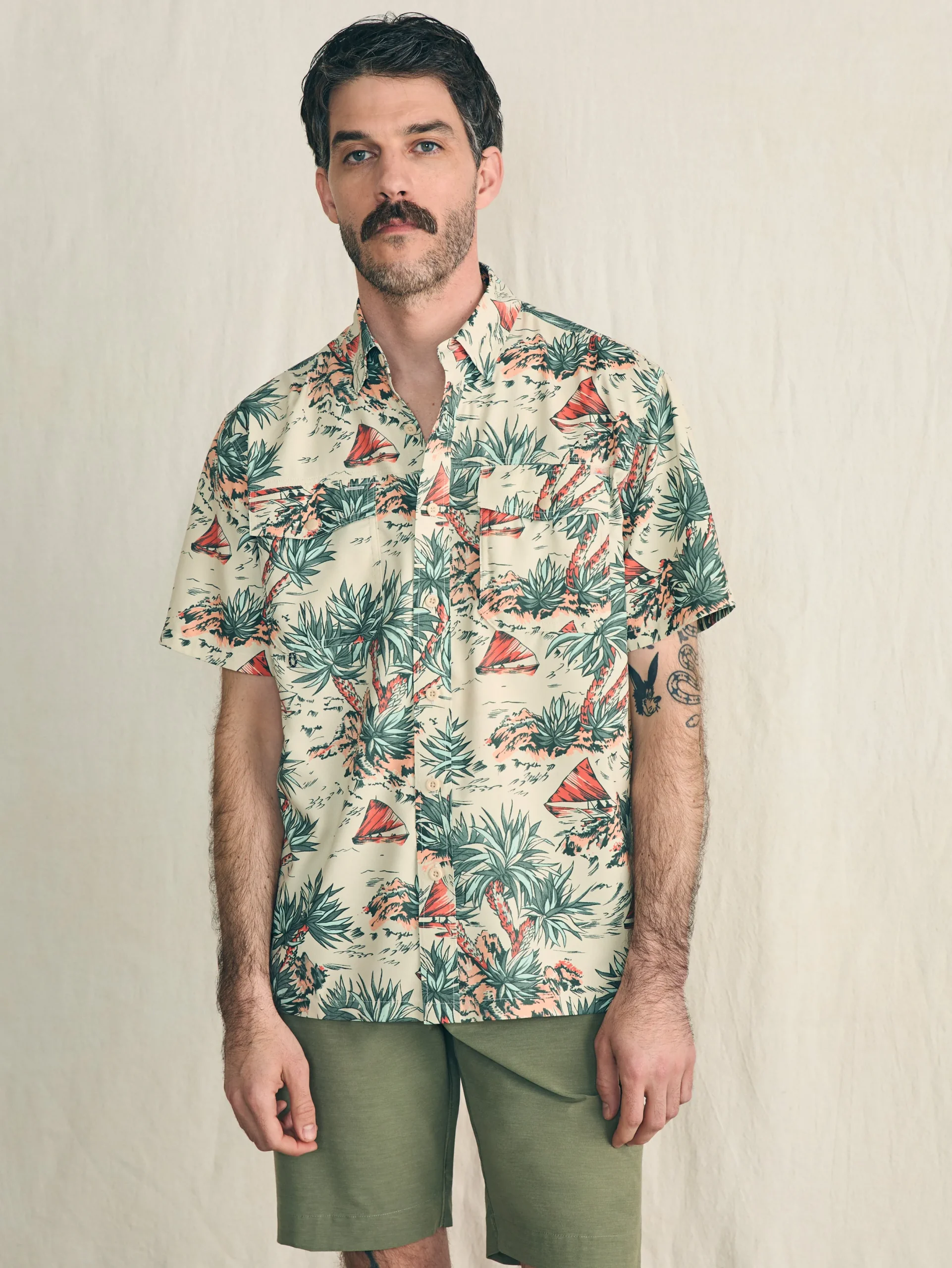 Faherty Brand Shorelite Short-Sleeve Tech Shirt -