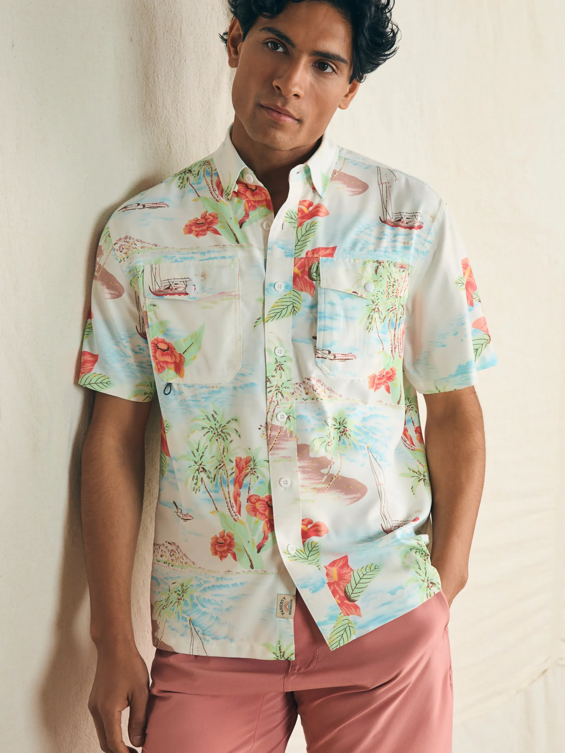 Faherty Brand Shorelite Short-Sleeve Tech Shirt -