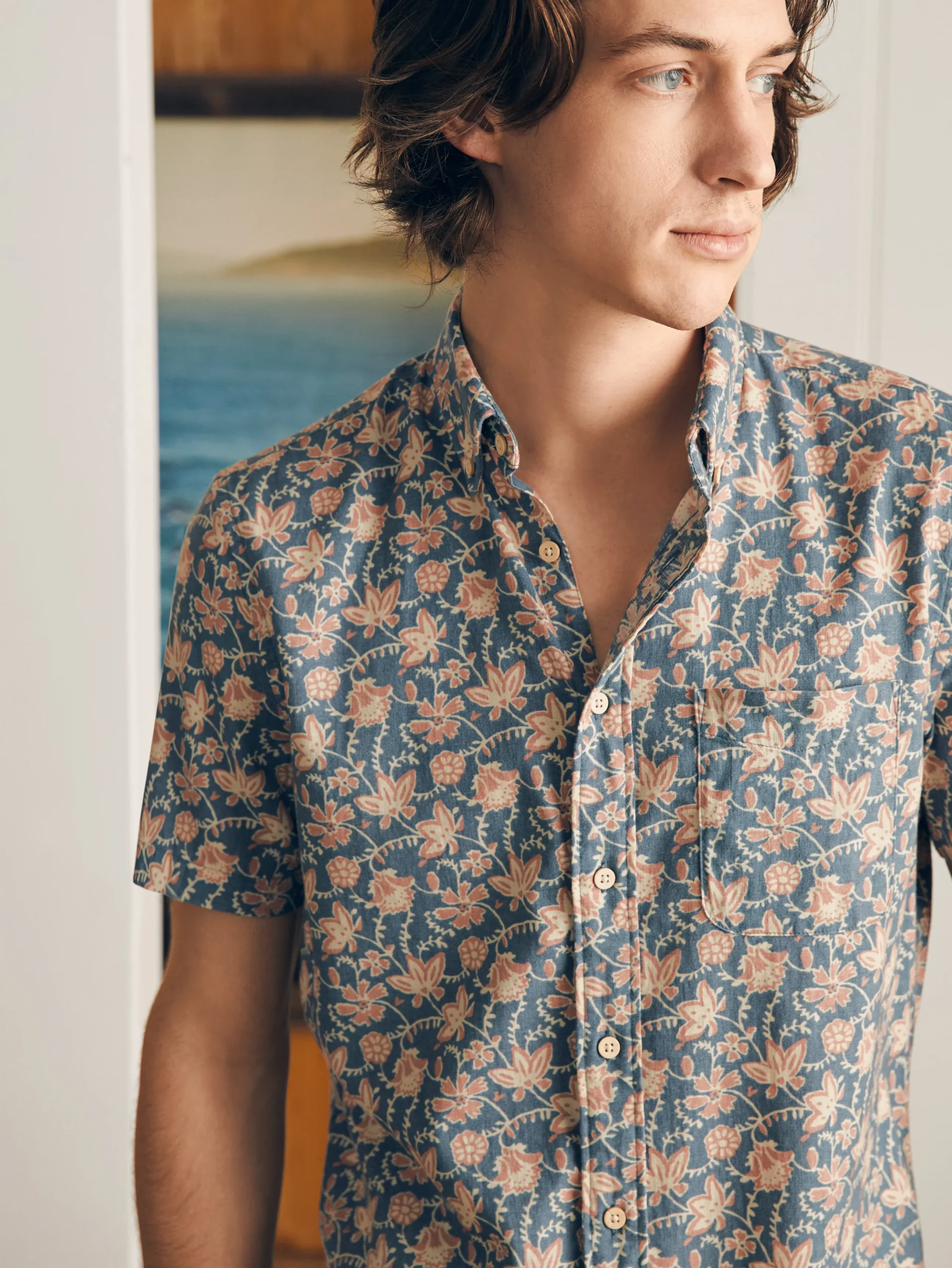 Faherty Brand Short-Sleeve Breeze Shirt -