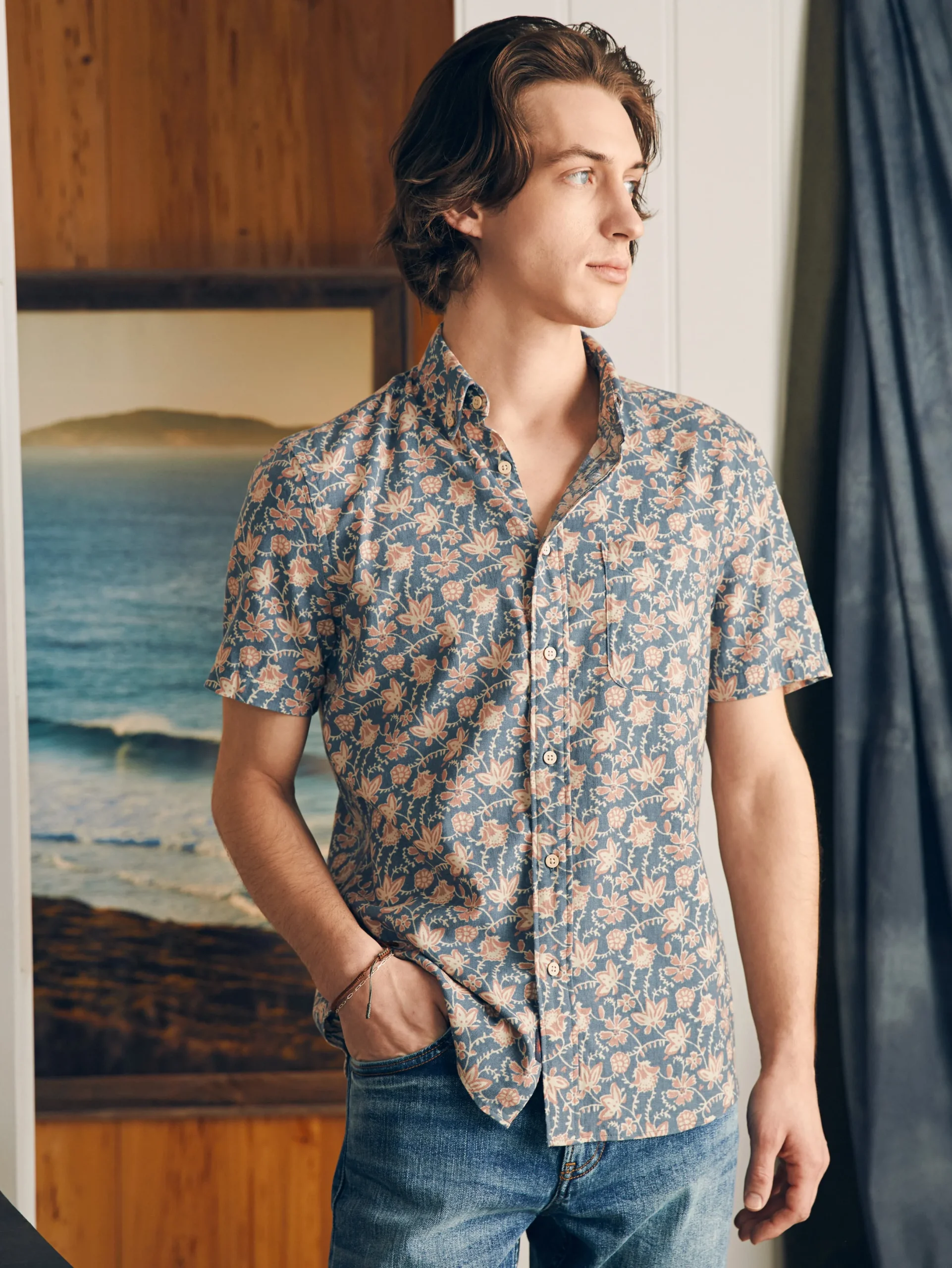 Faherty Brand Short-Sleeve Breeze Shirt -