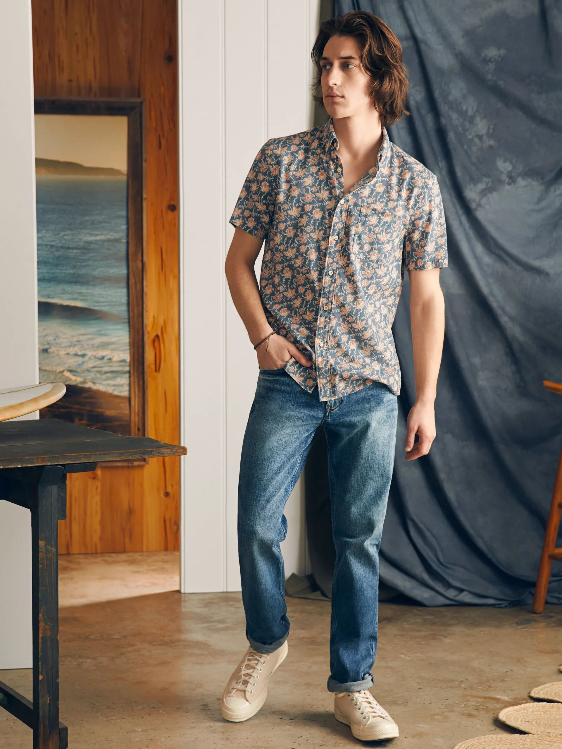 Faherty Brand Short-Sleeve Breeze Shirt -