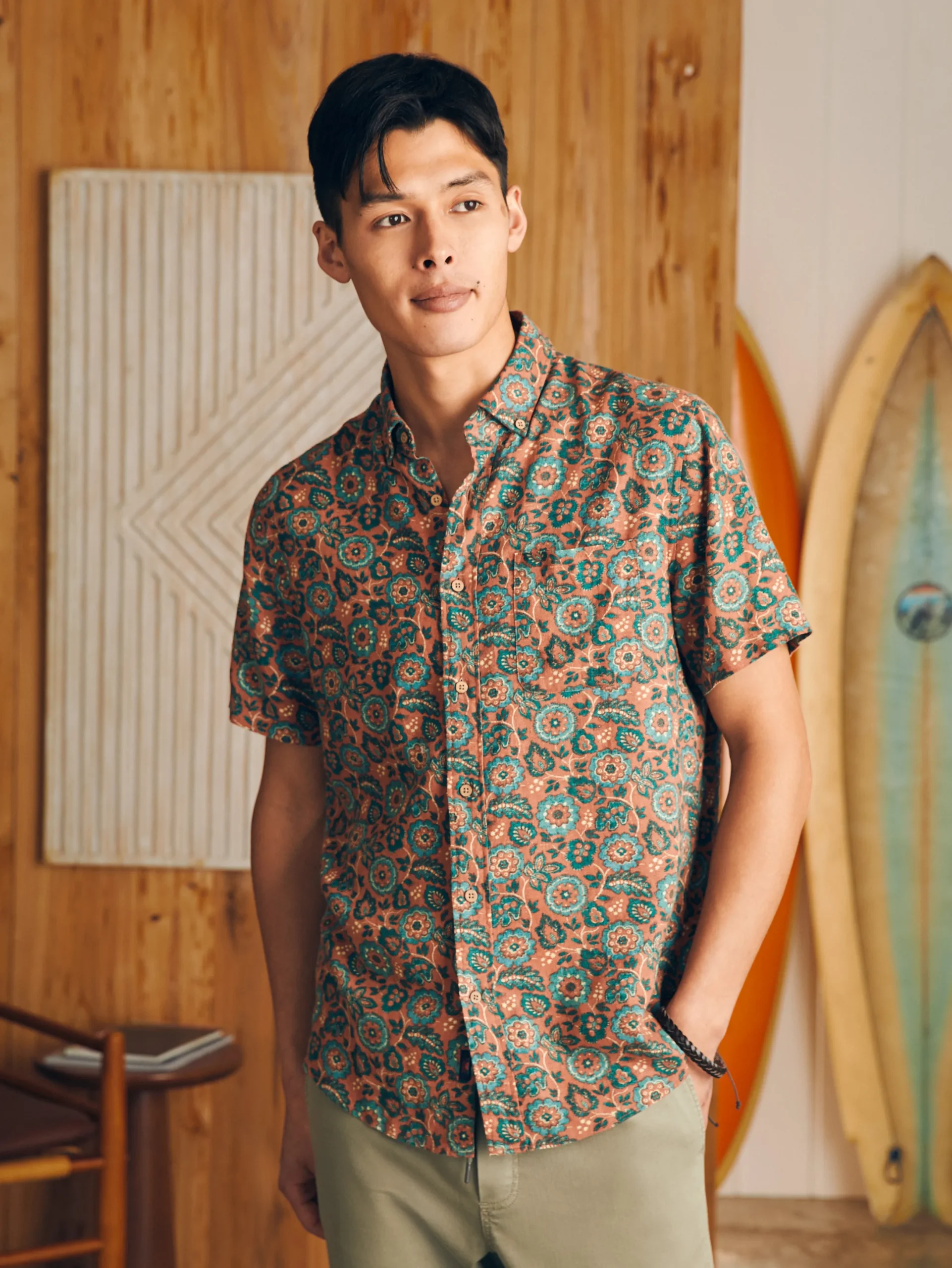 Faherty Brand Short-Sleeve Breeze Shirt -