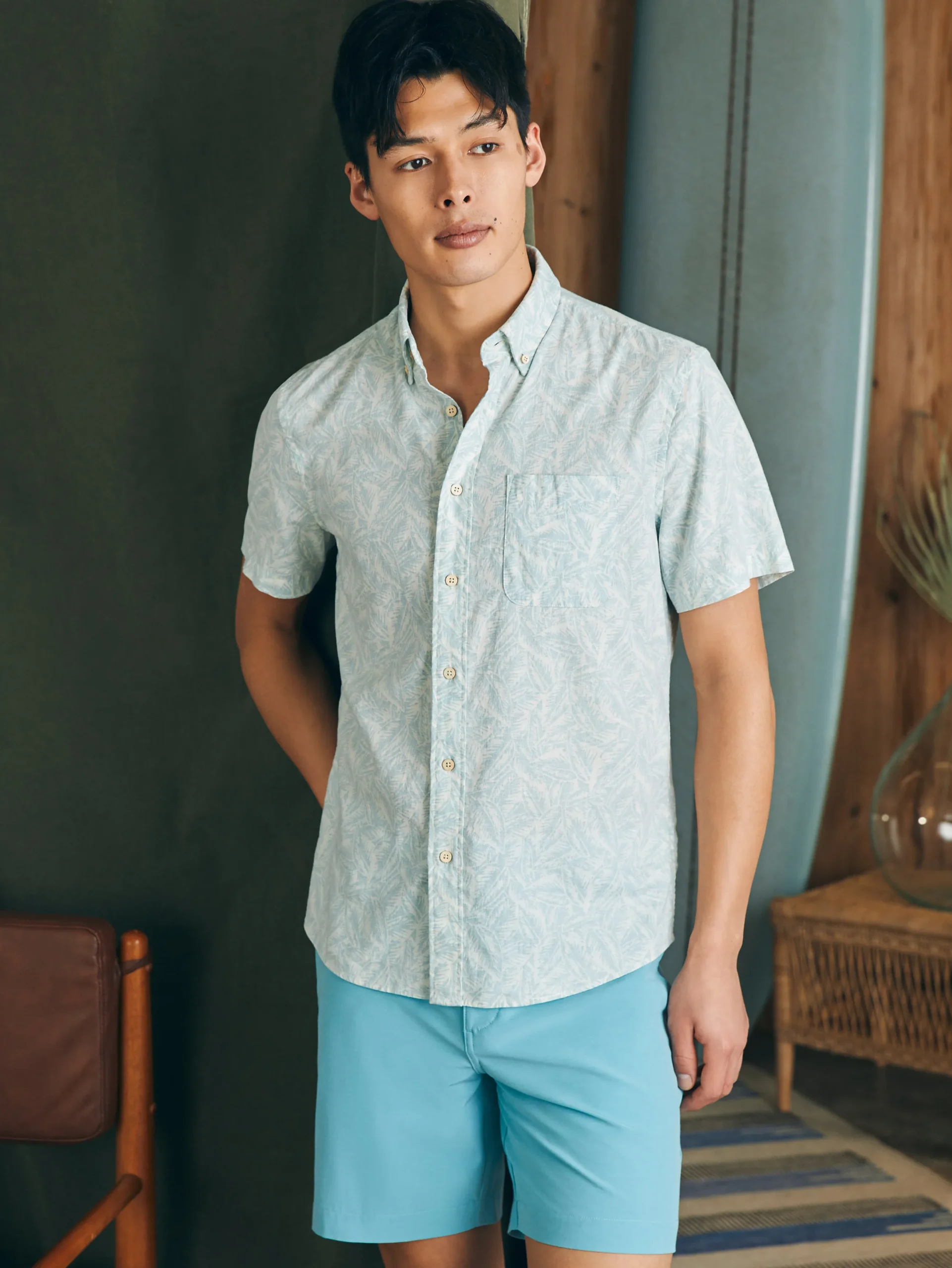 Faherty Brand Short-Sleeve Breeze Shirt -