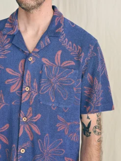 Faherty Brand Short-Sleeve Cabana Towel Terry Shirt -