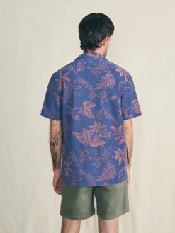 Faherty Brand Short-Sleeve Cabana Towel Terry Shirt -