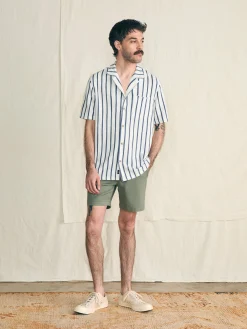 Faherty Brand Short-Sleeve Cabana Towel Terry Shirt -