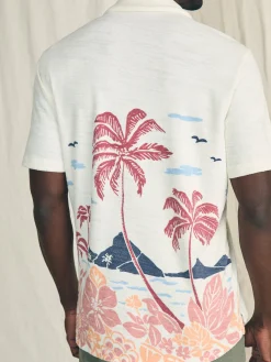 Faherty Brand Short-Sleeve Cabana Towel Terry Shirt -