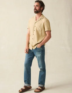 Faherty Brand Short-Sleeve Getaway Camp Shirt -