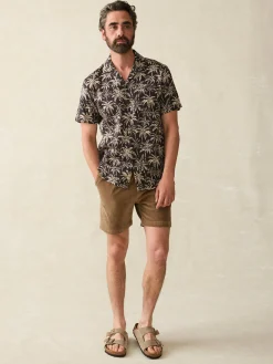 Faherty Brand Short-Sleeve Hemp Blend Camp Shirt -