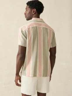Faherty Brand Short-Sleeve Hemp Blend Camp Shirt -