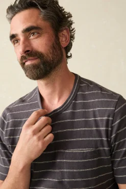 Faherty Brand Short-Sleeve Hemp Blend Tee -